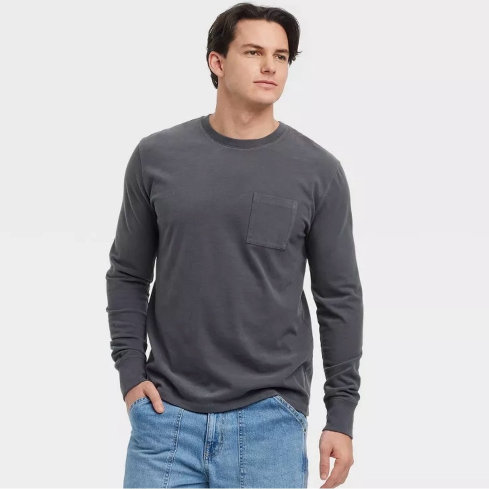 Goodfellow & Co Charcoal Long Sleeve Tee